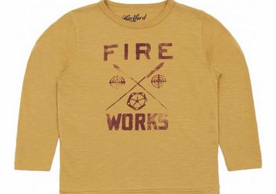 Hartford Fire Works t-shirt Ochre `4 years,8 years,10
