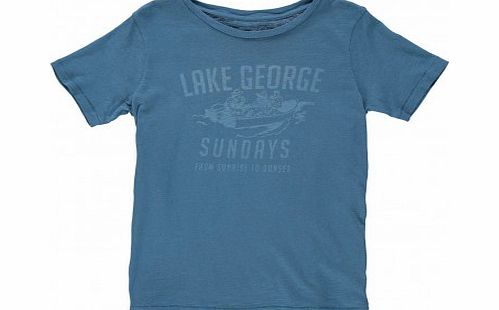 Hartford Lake George T-shirt Marled blue `2 years,4
