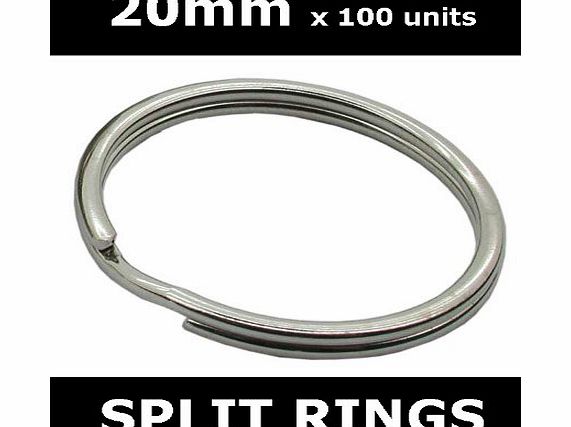 Harts 20mm Split Ring Keyrings x 100 units