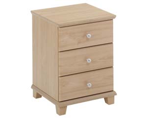 3 drwr bedside cabinet