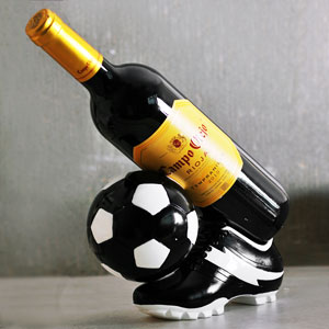 Harvey Makin Football Boot and Ball Wine Bottle