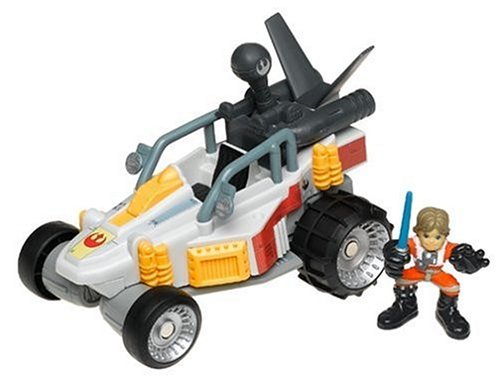 Hasbro Galactic Heroes X-Wing Racer / Hovercraft With Luke Skywalker