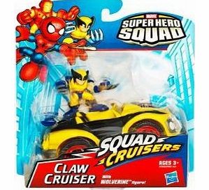 Marvel Super Hero Squad Wolverine Action Figure and Vehicle - Claw Cruiser