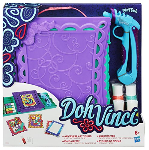 Play-Doh DohVinci Anywhere Art Studio Easel and Storage Case Set
