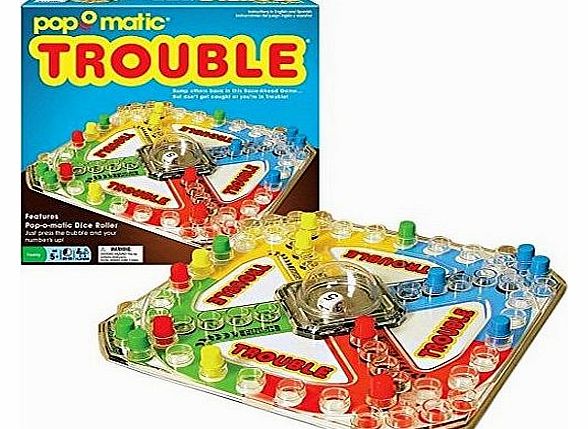Popomatic Trouble Board Dice Game Vintage Complete Table Set Hasbro New