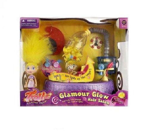 Hasbro Trollz Glamour Glow Hair Salon with Doll