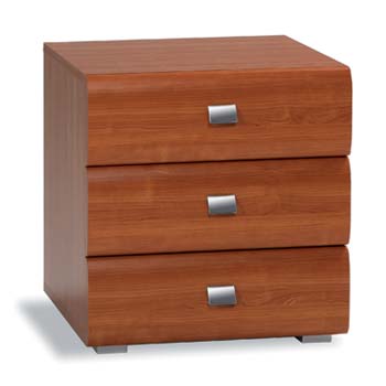 Hasena Caro 3 Drawer Bedside Table in Cherry