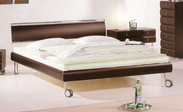 Mobile Legs- Lazy Headboard ( Chrome / Dark