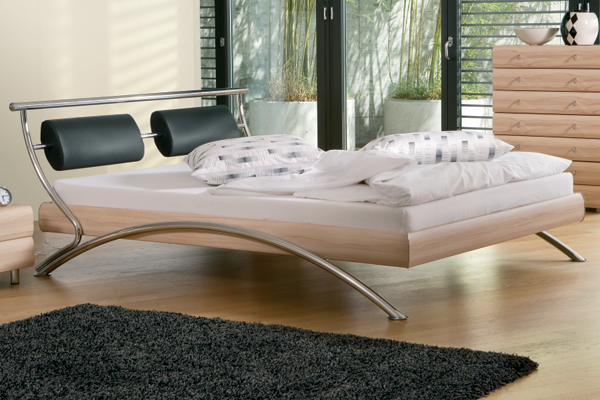 Softline Heart Beech Bed Frame with Assisi