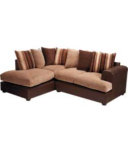 Fabric Left Hand Corner Sofa Group -