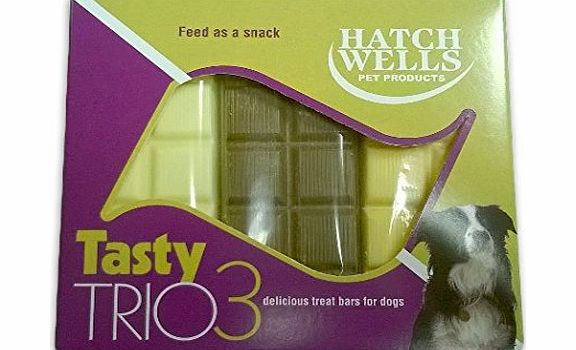 Hatchwells Tasty Trio 3 Dog Chocolate Bars - 3 Pack