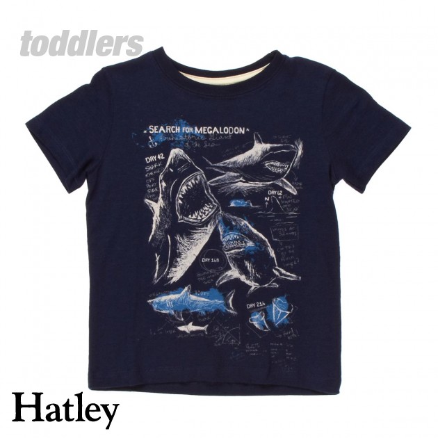 Hatley Boys Hatley Shark Attack T-Shirt - Blue Whales