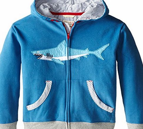 Hatley Boys Shark Hoodie, Blue, 4 Years