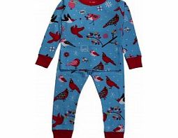 Hatley Girls Pyjamas in Winter Bird Print L16/F8