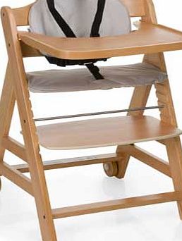 Hauck Beta  Natural Highchair - Wood
