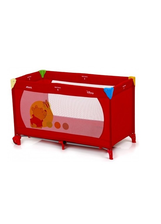 Hauck Dream n Play Go V Travel Cot-Pooh Red