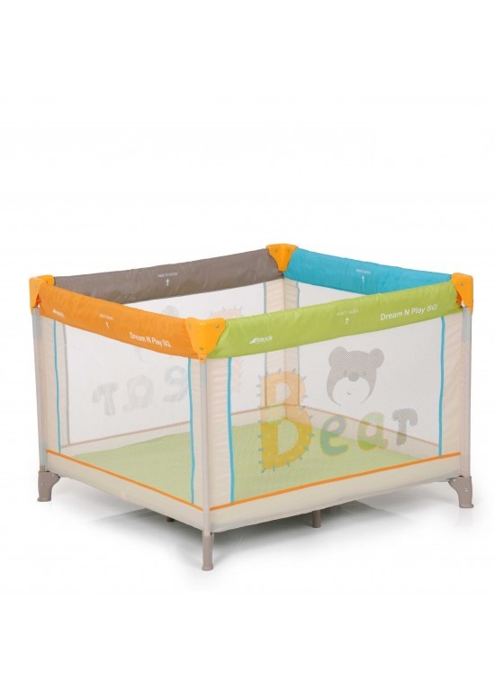 Hauck Dreamn Play Square Travel Cot-Bear