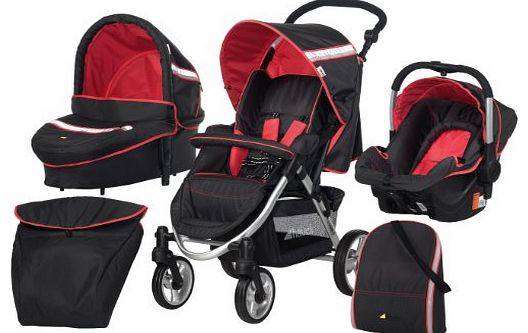 Hauck  Apollo All-in-One Travel System (Tomato Red)