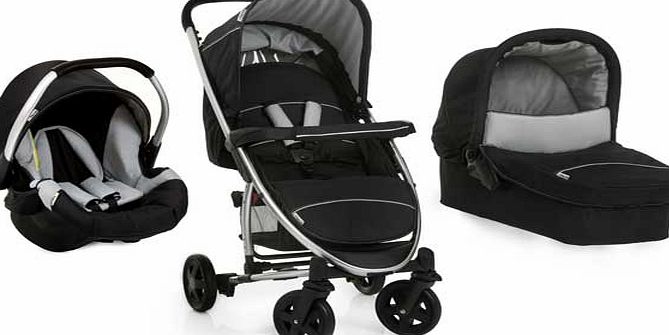 Hauck Miami 4 Travel System - Caviar and Silver