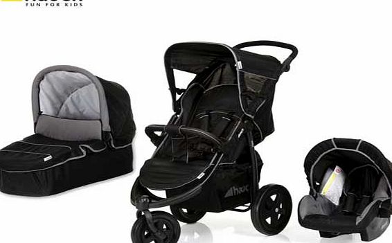 Hauck Viper Trioset Pushchair - Caviar Grey