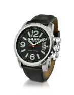 Aeron - Black Stainless Steel Date Watch