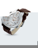 Big Fly - Brown Leather Band Dual-time Date Watch