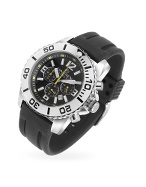 Caimano - Stainless Steel and Silicone Band Chronograph Watch