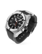 Challenger - Stainless Steel and Rubber GMT Date Watch