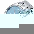 Deseo - Ladies`Aqua Stainless Steel Watch w/Swarovski Crystal