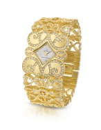 Haurex Ducale Swarovski Crystal Gold Plated Dress Watch