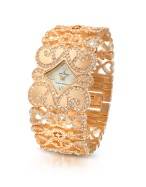 Ducale Swarovski Crystal Rose Gold Plated Dress Watch