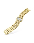 Hollywood Gold Plated Chain Bracelet Watch