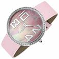Haurex Plaza - Pink Swarovski Crystal Frame Watch