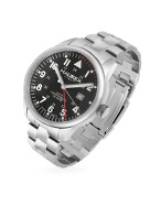 Red Arrow - Stainless Steel Bracelet GMT Date Watch