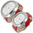 Red Ricurvo Stainless Steel Watch
