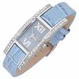 Swarovski Crystal Light Blue Leather Watch