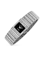 Trendy Women` Swarovski Crystal Link Bracelet Watch