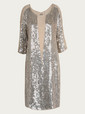 haute hippie dresses silver