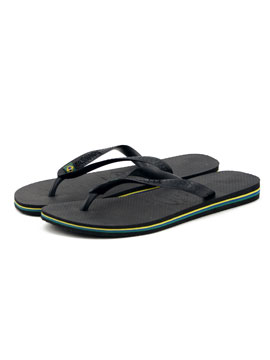 Havaianas Black Brasil Flip Flops