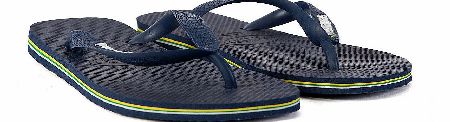 Havaianas Brasil Flip Flop Logo Navy