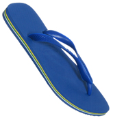 Brazil Logo Blue Flip Flops