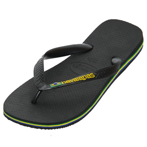 Havaianas Brazil Logo Sandal - Black