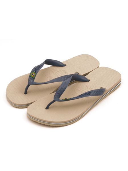 Havaianas Cream Brasil Flip Flops