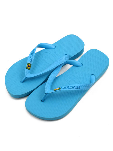 Havaianas Cyan Blue Top Bandeira Flip Flops
