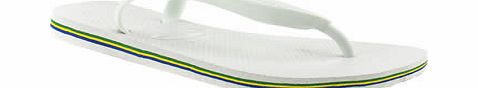 Havaianas mens havaianas white brasil sandals 3304311060