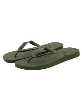 Havaianas Olive Top Flip Flops
