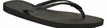 womens havaianas black slim crystal glamour