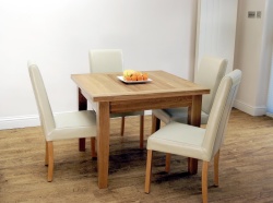 Havana Flip Top Dining Table in Oak - 100 -