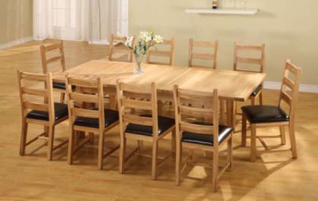 Oak Rectangular Extending Dining Table
