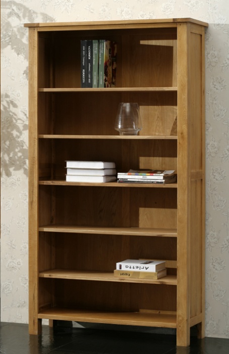 Oak Tall Bookcase with 5 Shelves - Blonde